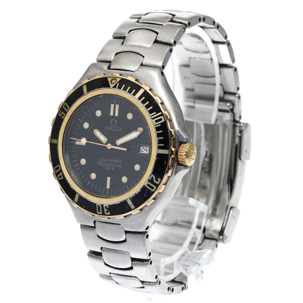 OMEGA Seamaster200 Date black Dial Quartz Men's Watch_878385