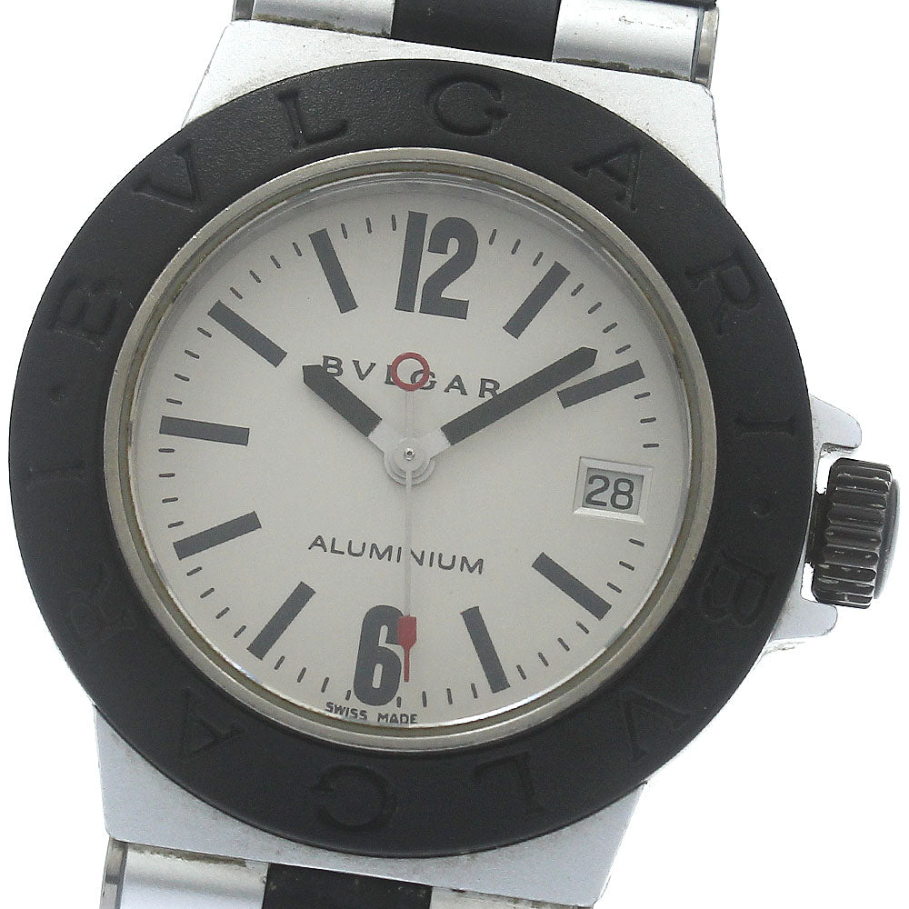 BVLGARI aluminum AL29TA Date black Dial Quartz Ladies Watch_878397