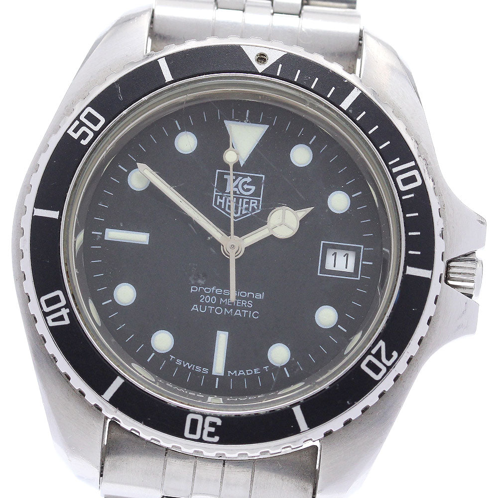 TAG HEUER Professional 200 m 844/5 Date black Dial Automatic Men's Watch_878406