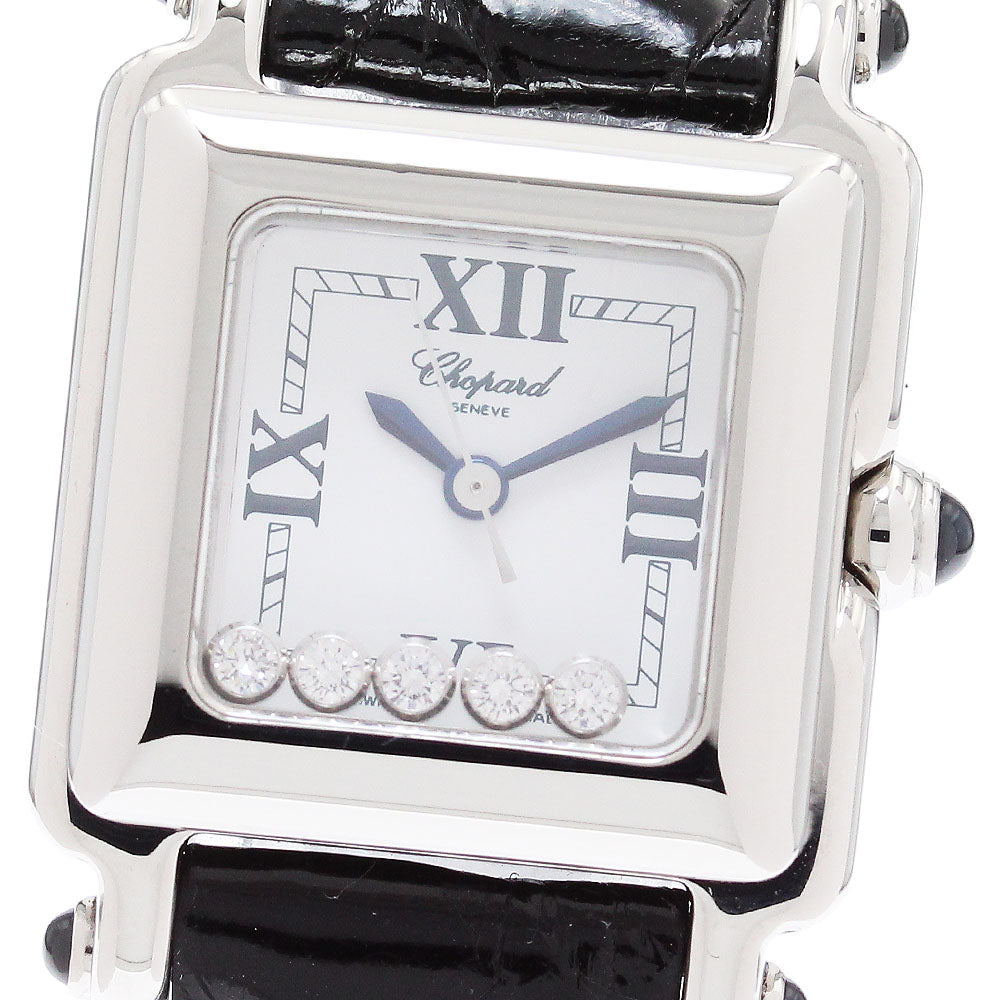 Chopard Happy sports 27/8892-23 Square 5P Diamond white Dial Quartz Ladies Watch_878410