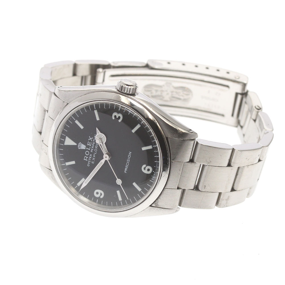 ROLEX 5500 Redial Cal.1520 black Dial Automatic Men's Watch_878412