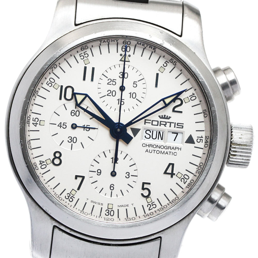 FORTIS Freeger Chronograph Day date Silver Dial Automatic Men's Watch_878422