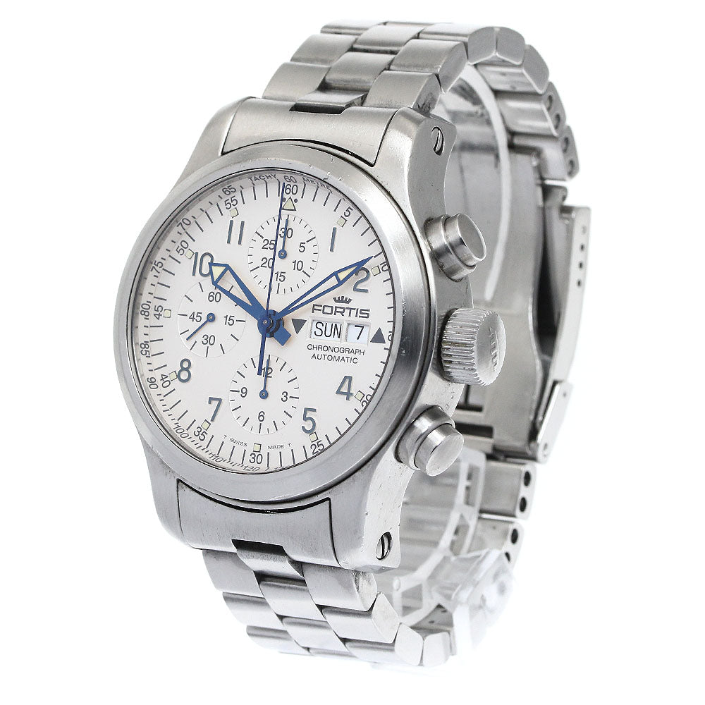 FORTIS Freeger Chronograph Day date Silver Dial Automatic Men's Watch_878422