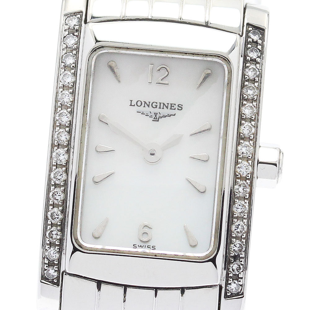 LONGINES Dolce Vita L5.158.0 Side diamond White shell Dial Quartz Ladies Watch_878427