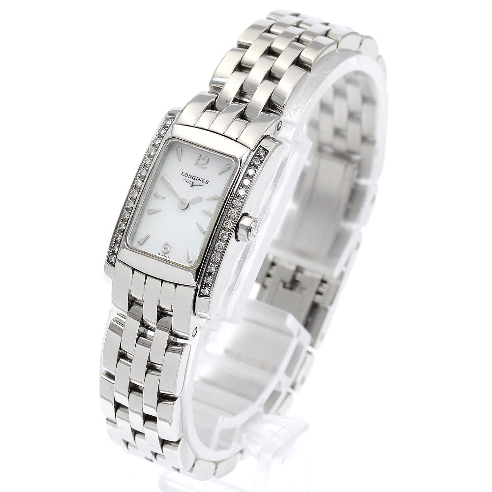 LONGINES Dolce Vita L5.158.0 Side diamond White shell Dial Quartz Ladies Watch_878427