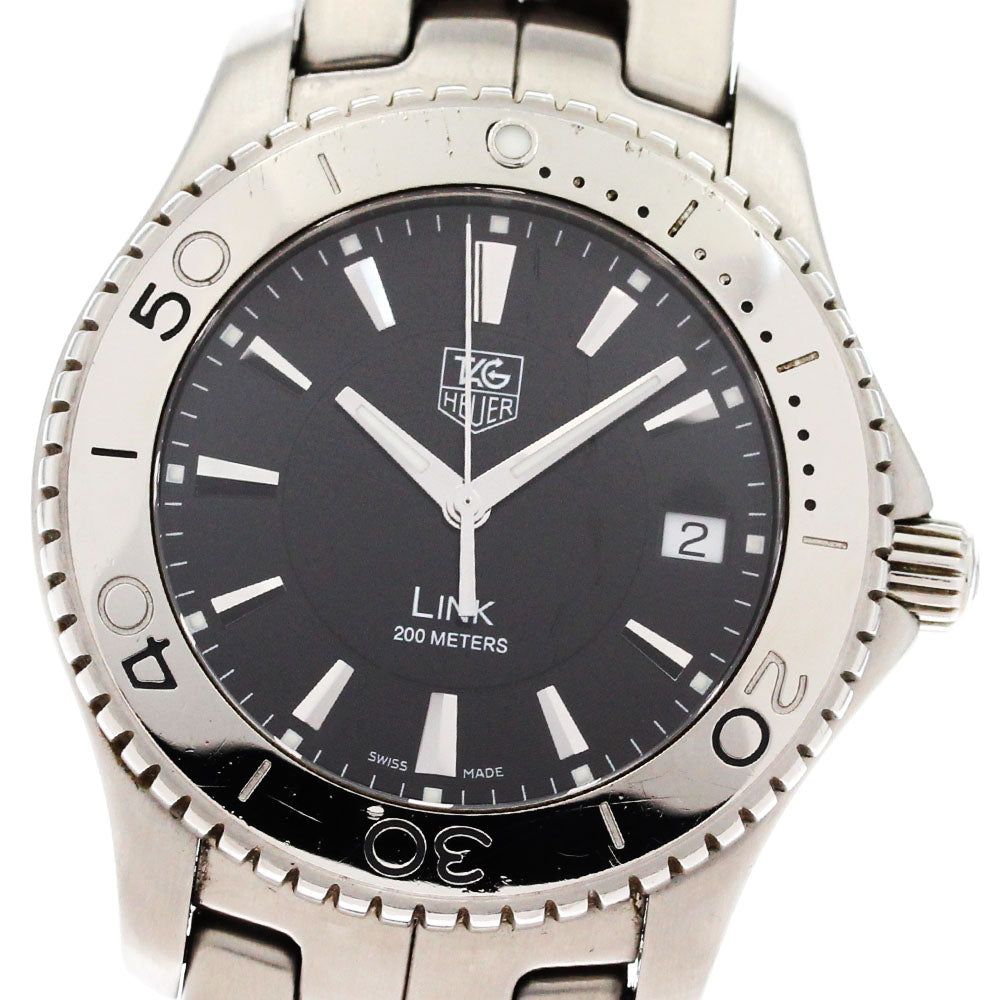 TAG HEUER Link WJ1110-0 Date black Dial Quartz Men's Watch_878448