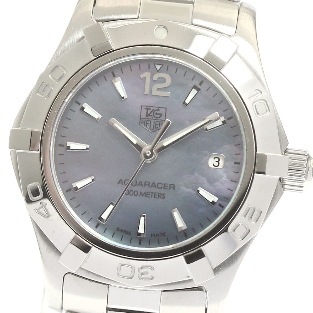 TAG HEUER Aquaracer WAF1417 Date Blue shell Dial Quartz Ladies Watch_878469