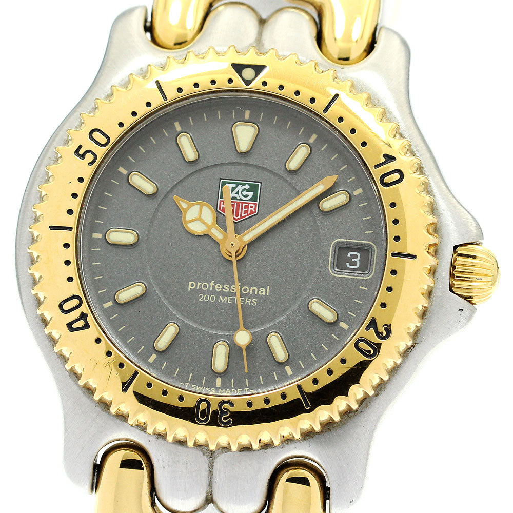 TAG HEUER S/el WG1120-K0 Date gray Dial Quartz Men's Watch_878472