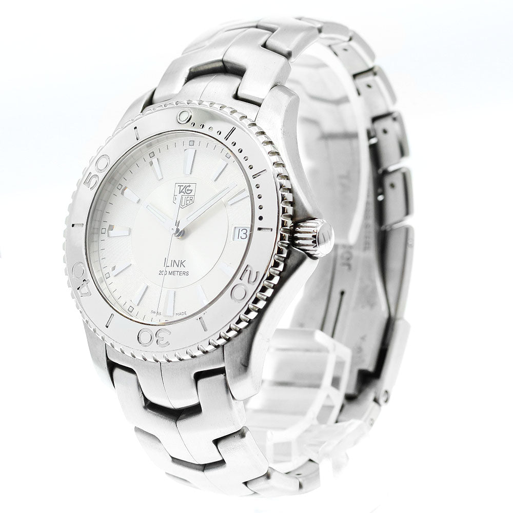 TAG HEUER Link WJ1111 Date Silver Dial Quartz Men's Watch_878476