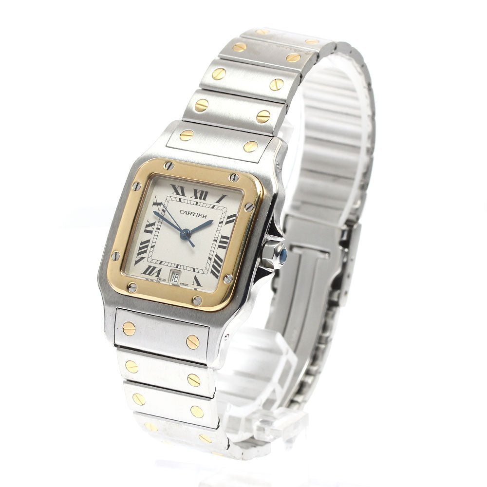 CARTIER Santos GalbeeLM W20011C4 Date beige Dial Quartz Men's Watch_878493