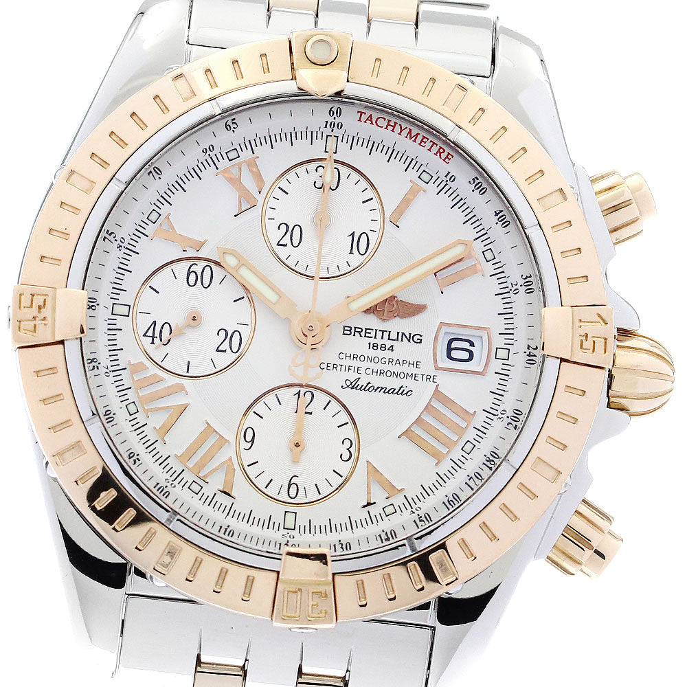 BREITLING Chronomat Evolution C13356 K18PG Automatic Men's Watch_878498