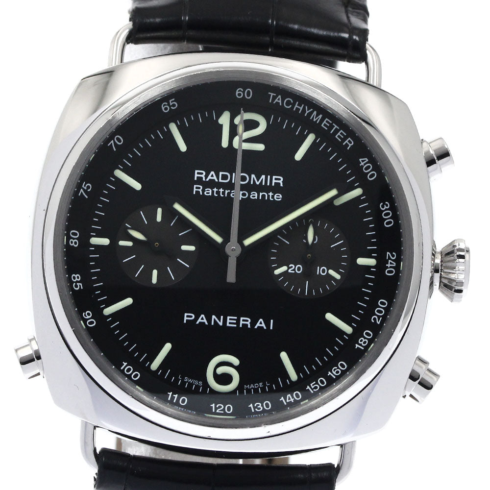 PANERAI Radiomir Rattrapante PAM00214 Chronograph black Dial Automatic Men's Watch_878508