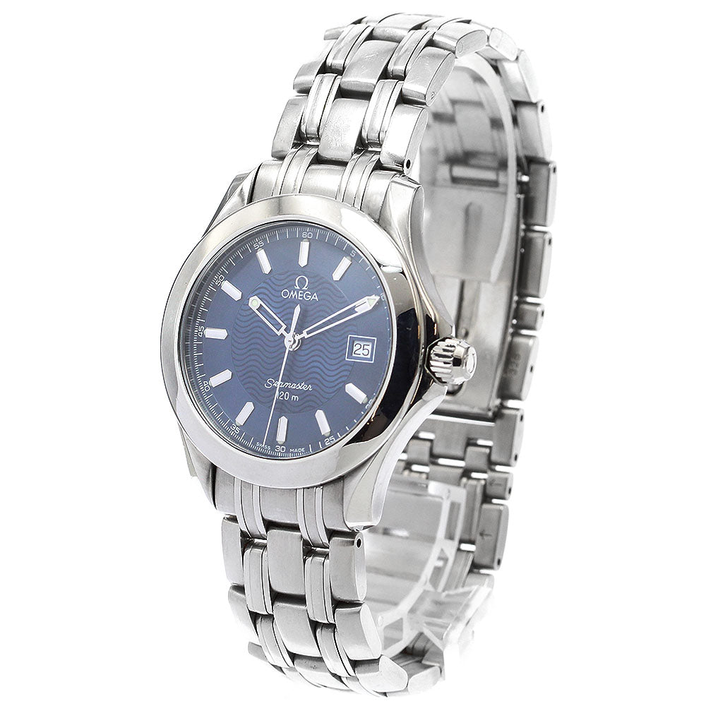 OMEGA Seamaster120 2511.81 Date Navy Dial Quartz Men's Watch_878518