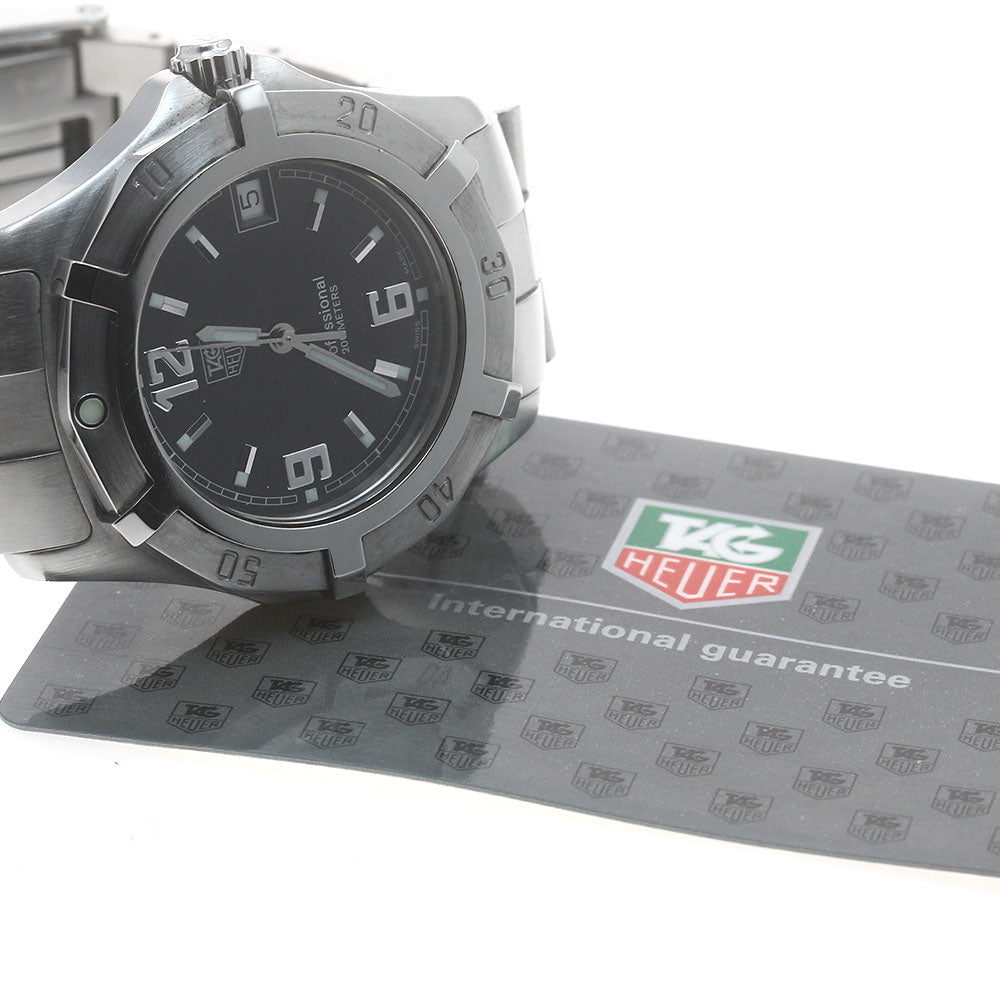 TAG HEUER 2000 Exclusive WN1110.BA0332 Date Black Dial Quartz Men's Watch_878523