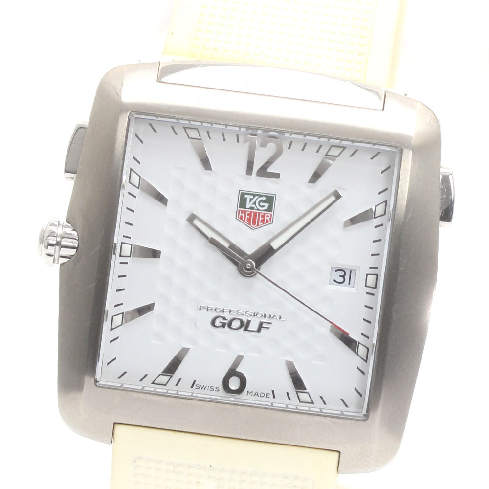 TAG HEUER Professional Sports Golf Watch WAE1112 Date Quartz Men's Watch_878529