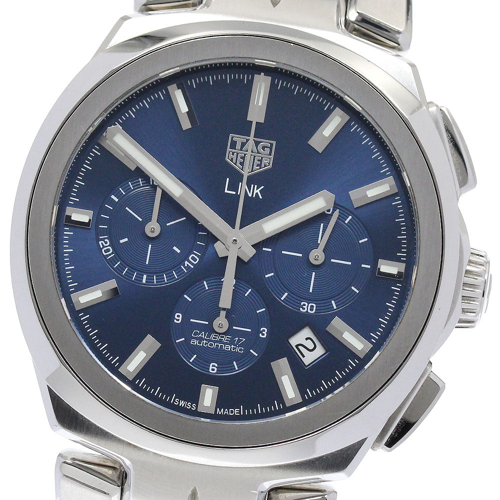 TAG HEUER Link CBC2112 Caliber 17 chronograph blue Dial Automatic Men's_878540