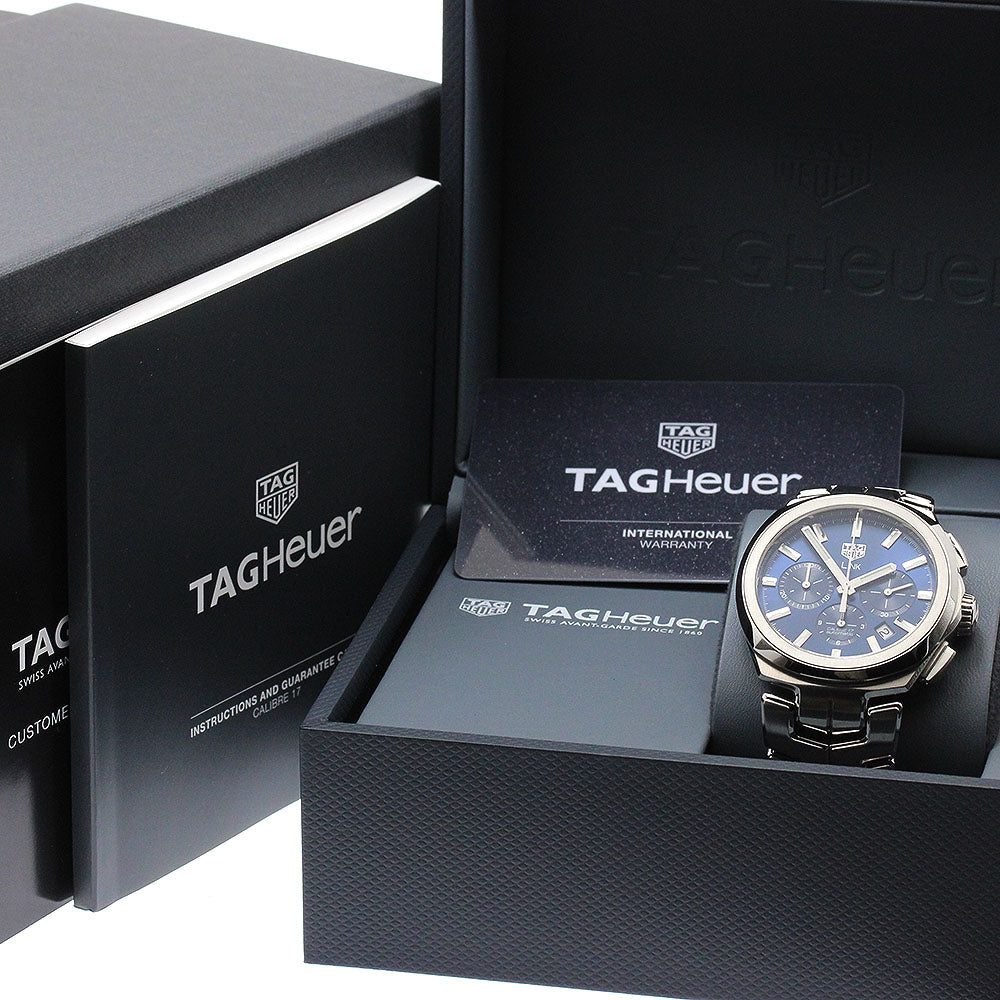 TAG HEUER Link CBC2112 Caliber 17 chronograph blue Dial Automatic Men's_878540