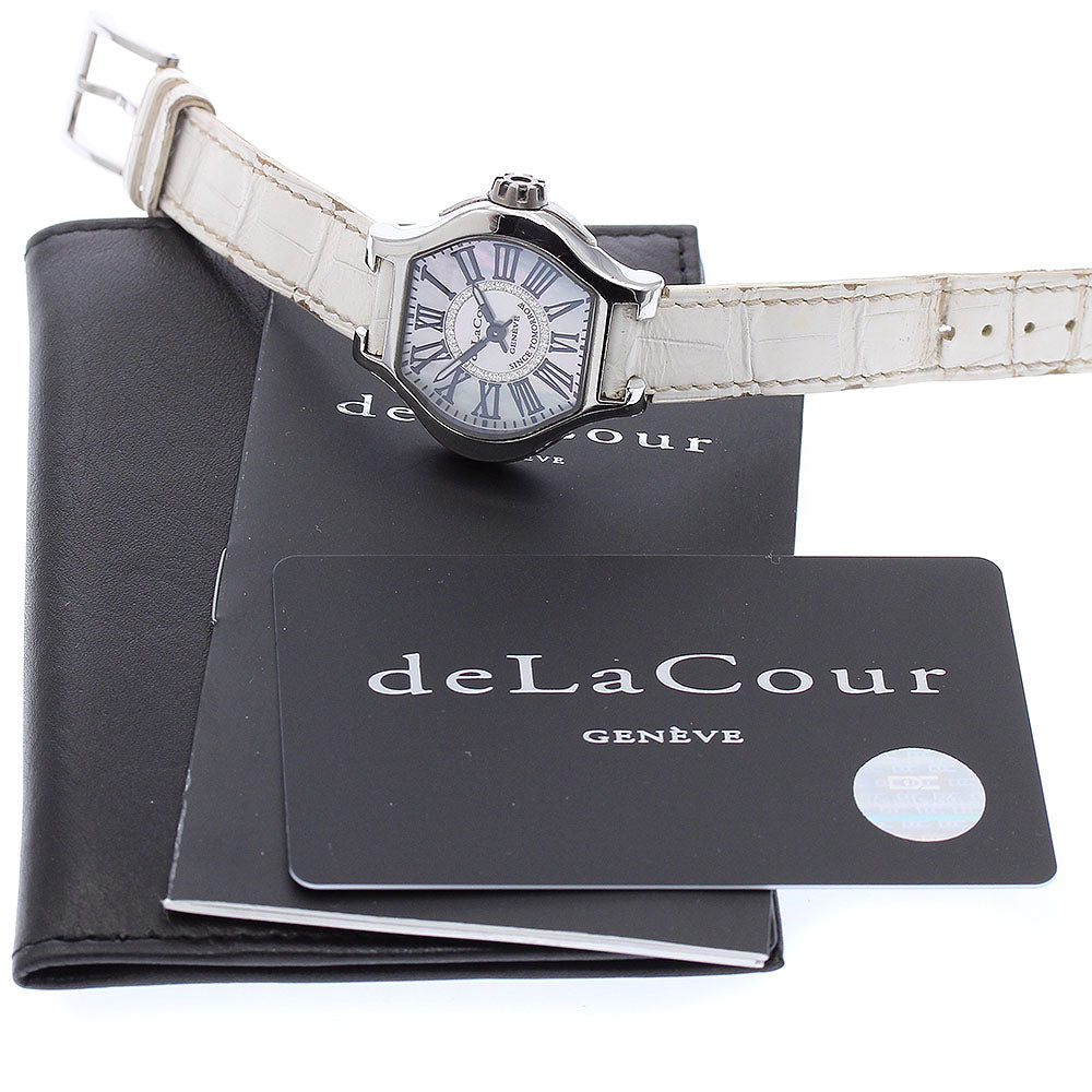 deLaCour Leap XS WAST2613-1672 Diamond White shell Dial Quartz Ladies Watch_878557