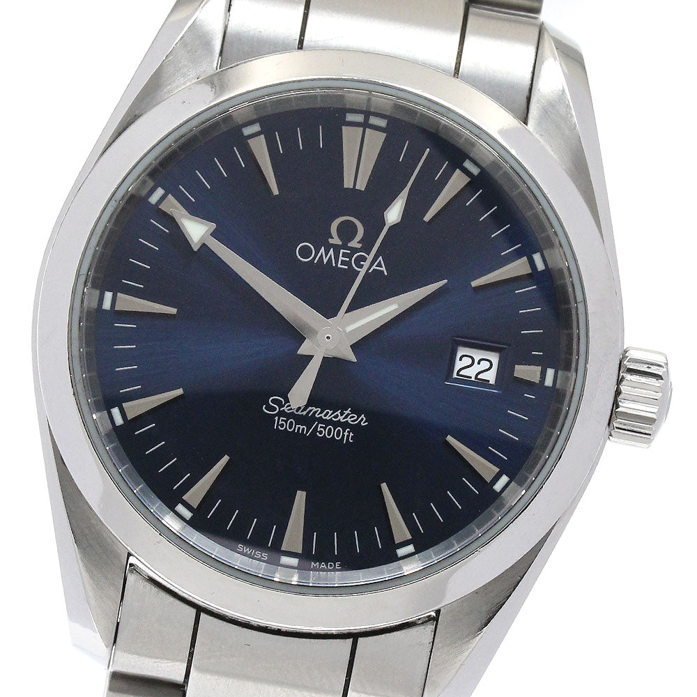 OMEGA Seamaster Aqua Terra 2518.80 Date blue Dial Quartz Boy's Watch_878575