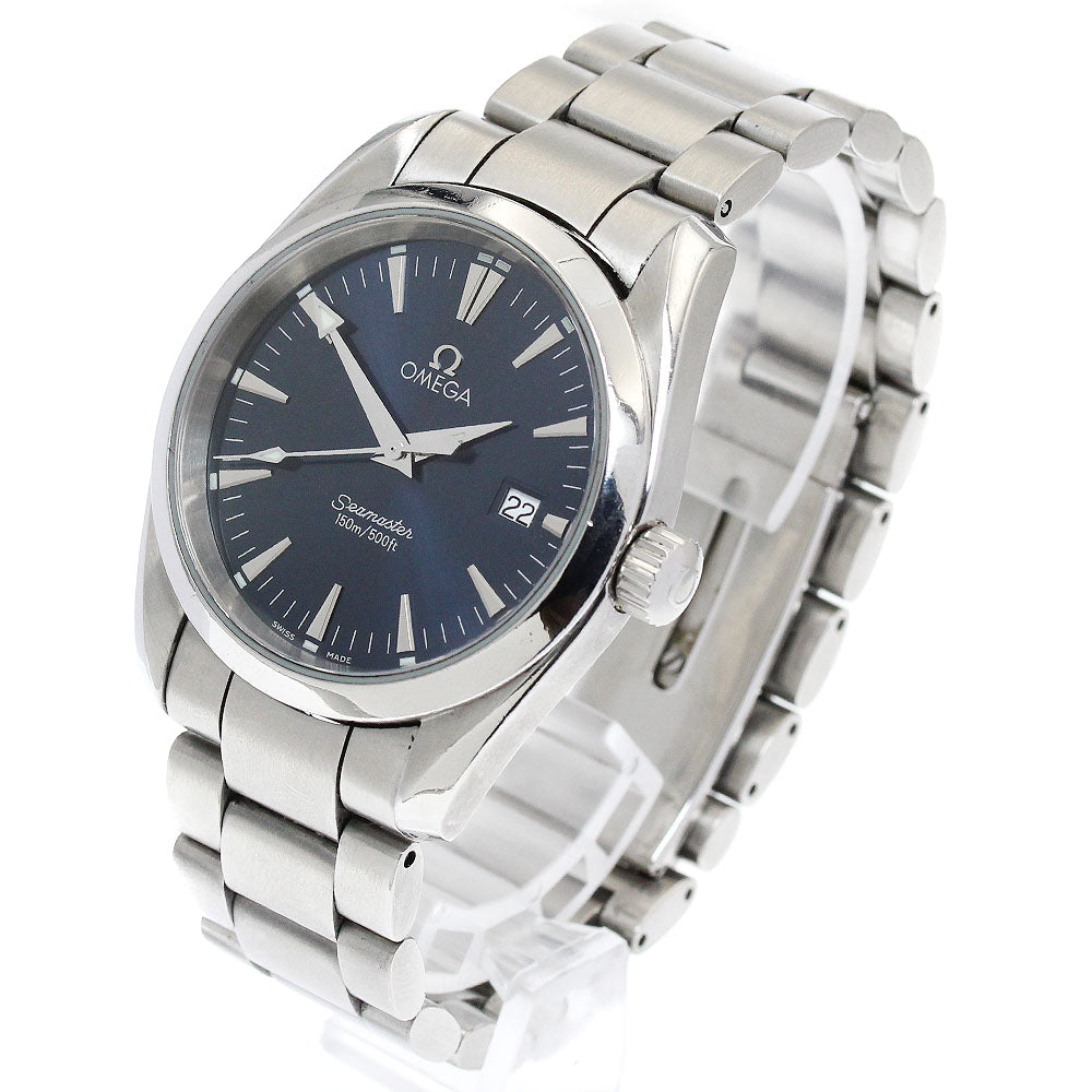 OMEGA Seamaster Aqua Terra 2518.80 Date blue Dial Quartz Boy's Watch_878575