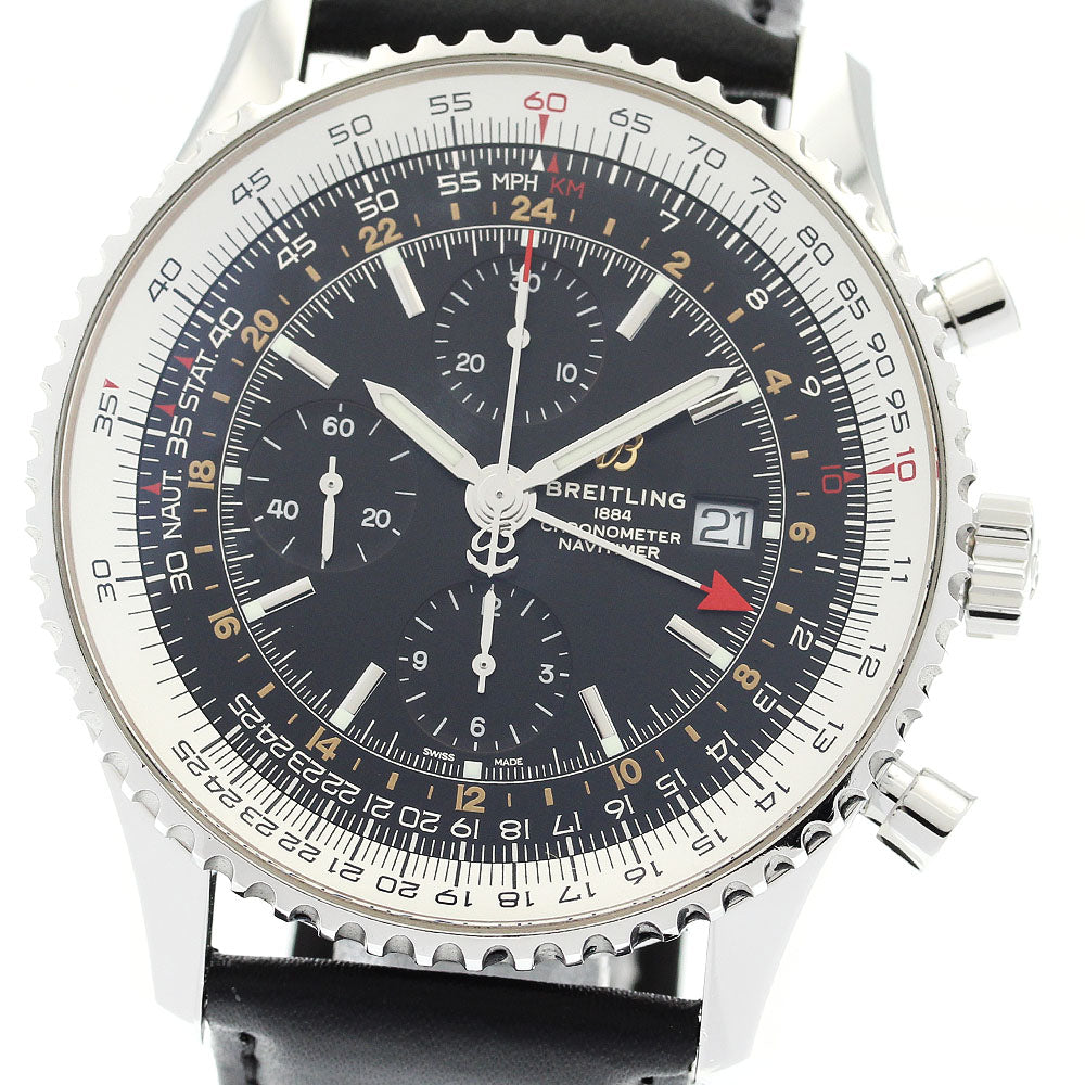 BREITLING Navitimer World A24322 Chronograph GMT Automatic Men's Watch_878583