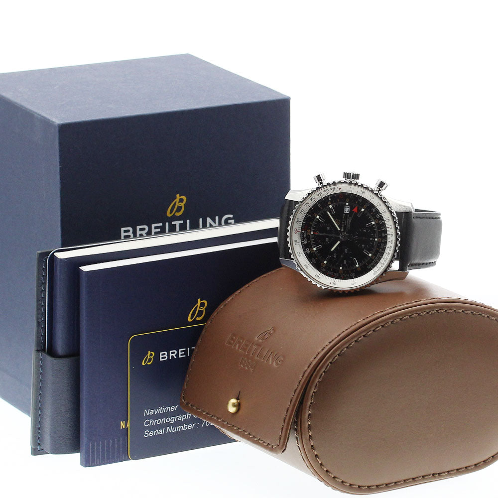 BREITLING Navitimer World A24322 Chronograph GMT Automatic Men's Watch_878583