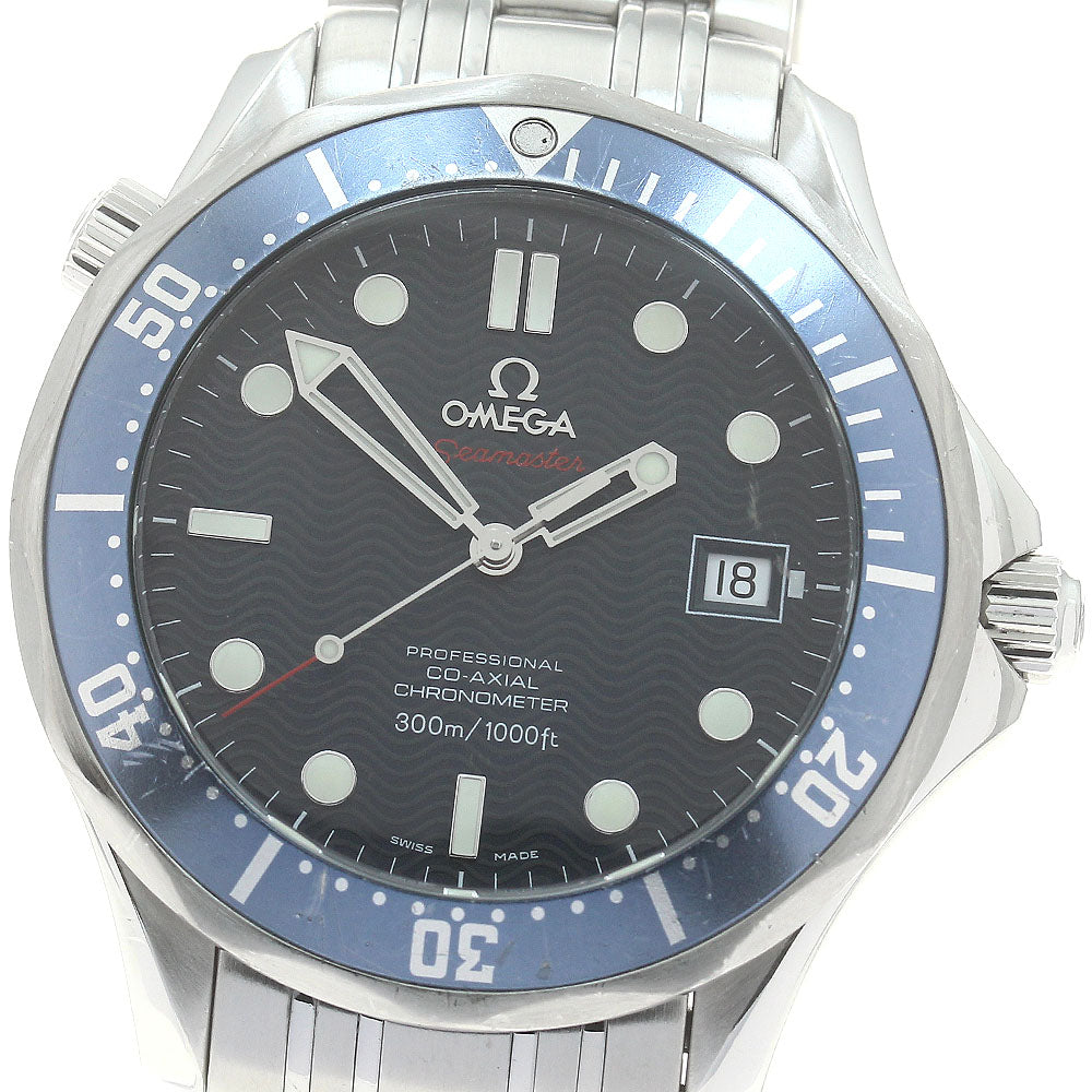 OMEGA Seamaster300 2220.80 Date Co-Axial Navy Dial Automatic Men's Watch_878584