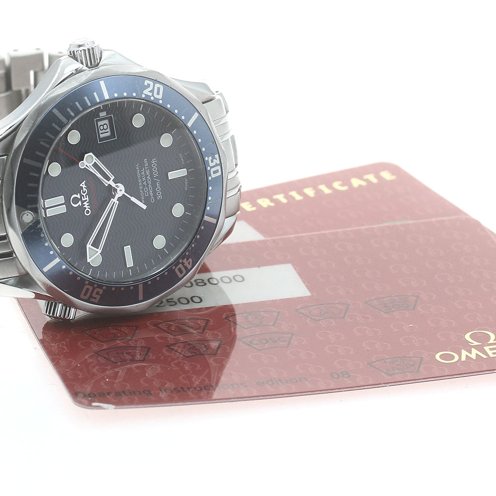 OMEGA Seamaster300 2220.80 Date Co-Axial Navy Dial Automatic Men's Watch_878584