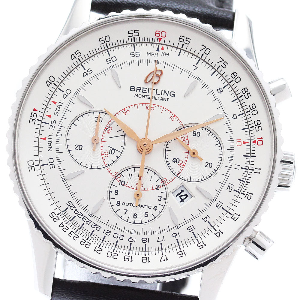 BREITLING Mont Brillant A417G34WBD Chronograph beige Dial Automatic Men's_878594