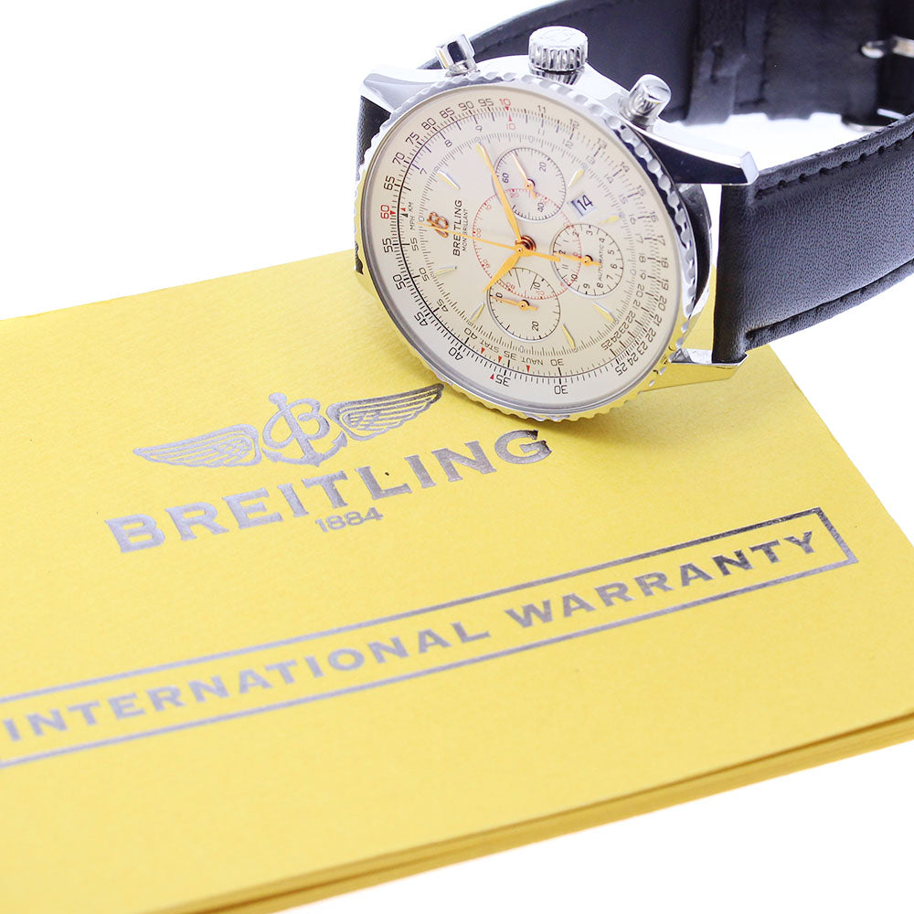 BREITLING Mont Brillant A417G34WBD Chronograph beige Dial Automatic Men's_878594