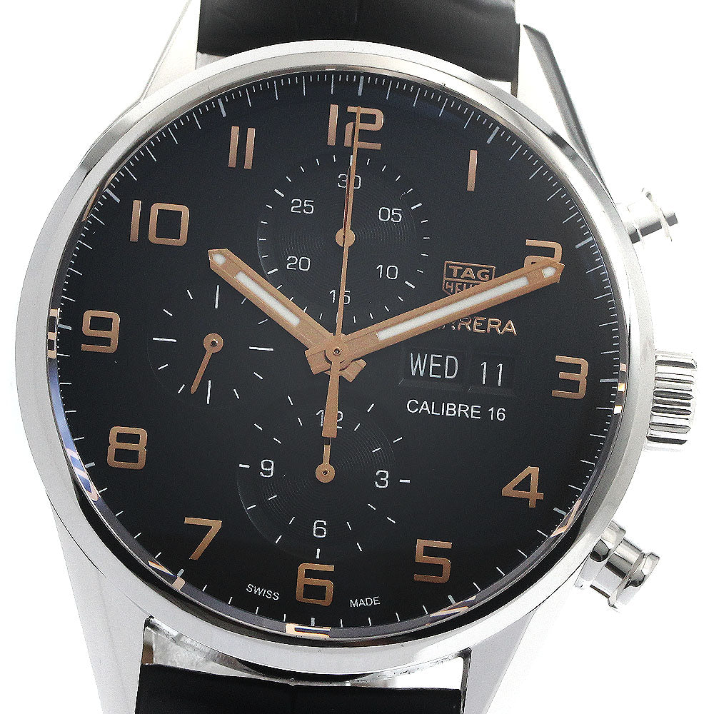 TAG HEUER Carrera Caliber 16 CV2A1AB Chronograph black Dial Automatic Men's Watch_878595
