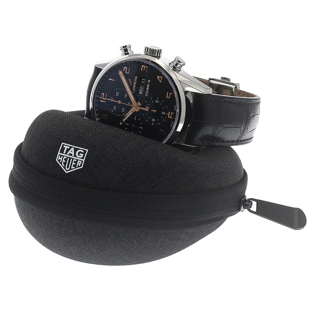 TAG HEUER Carrera Caliber 16 CV2A1AB Chronograph black Dial Automatic Men's Watch_878595
