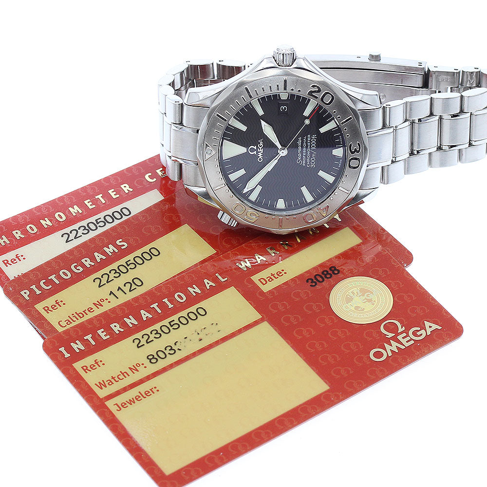 OMEGA Seamaster300 2230.50 WG bezel black Dial Automatic Men's Watch_878600