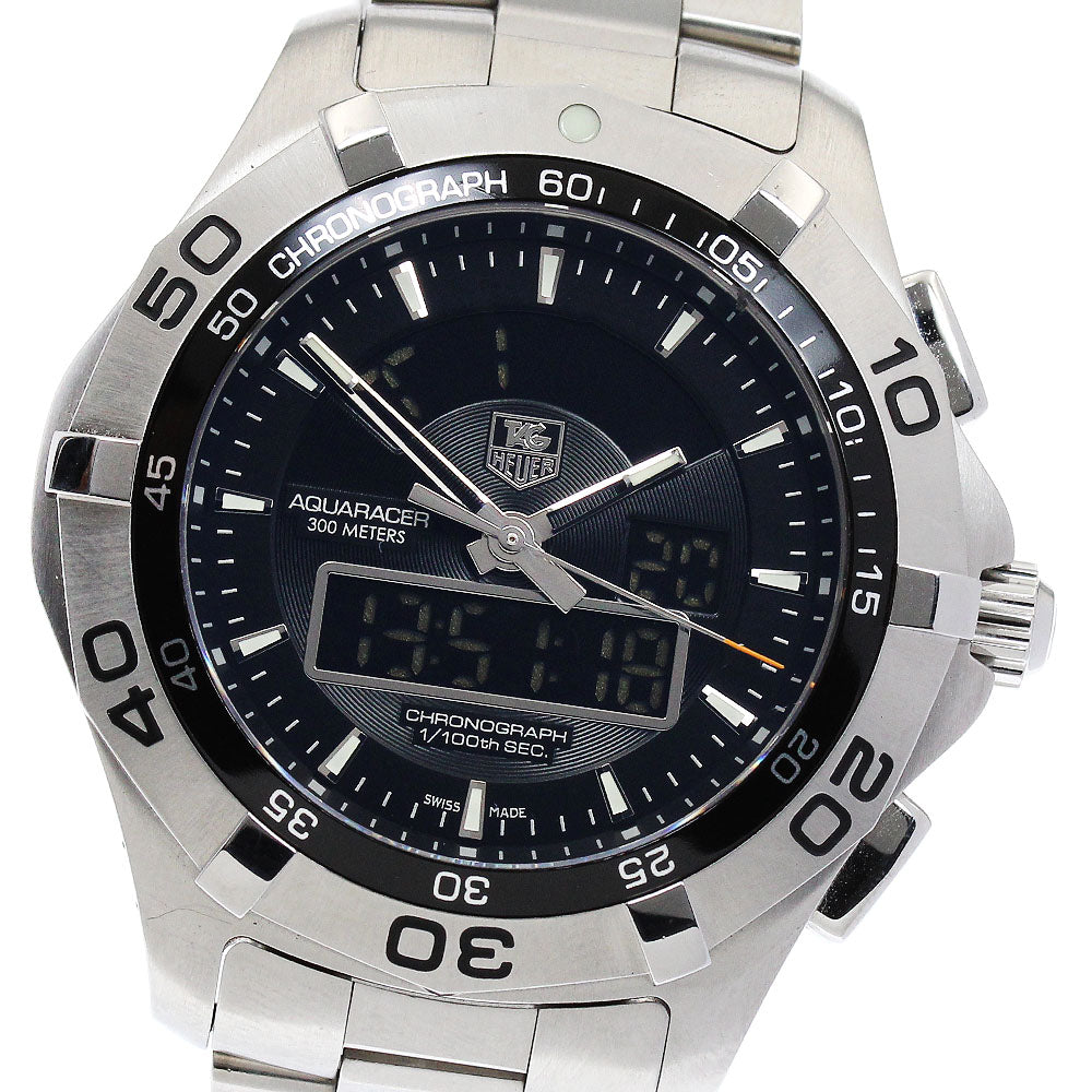 TAG HEUER Aqua Racer Chronometer CAF1010-0 black Dial Quartz Men's Watch_878606