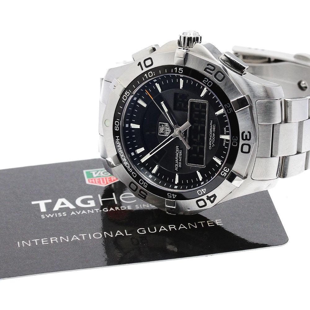TAG HEUER Aqua Racer Chronometer CAF1010-0 black Dial Quartz Men's Watch_878606
