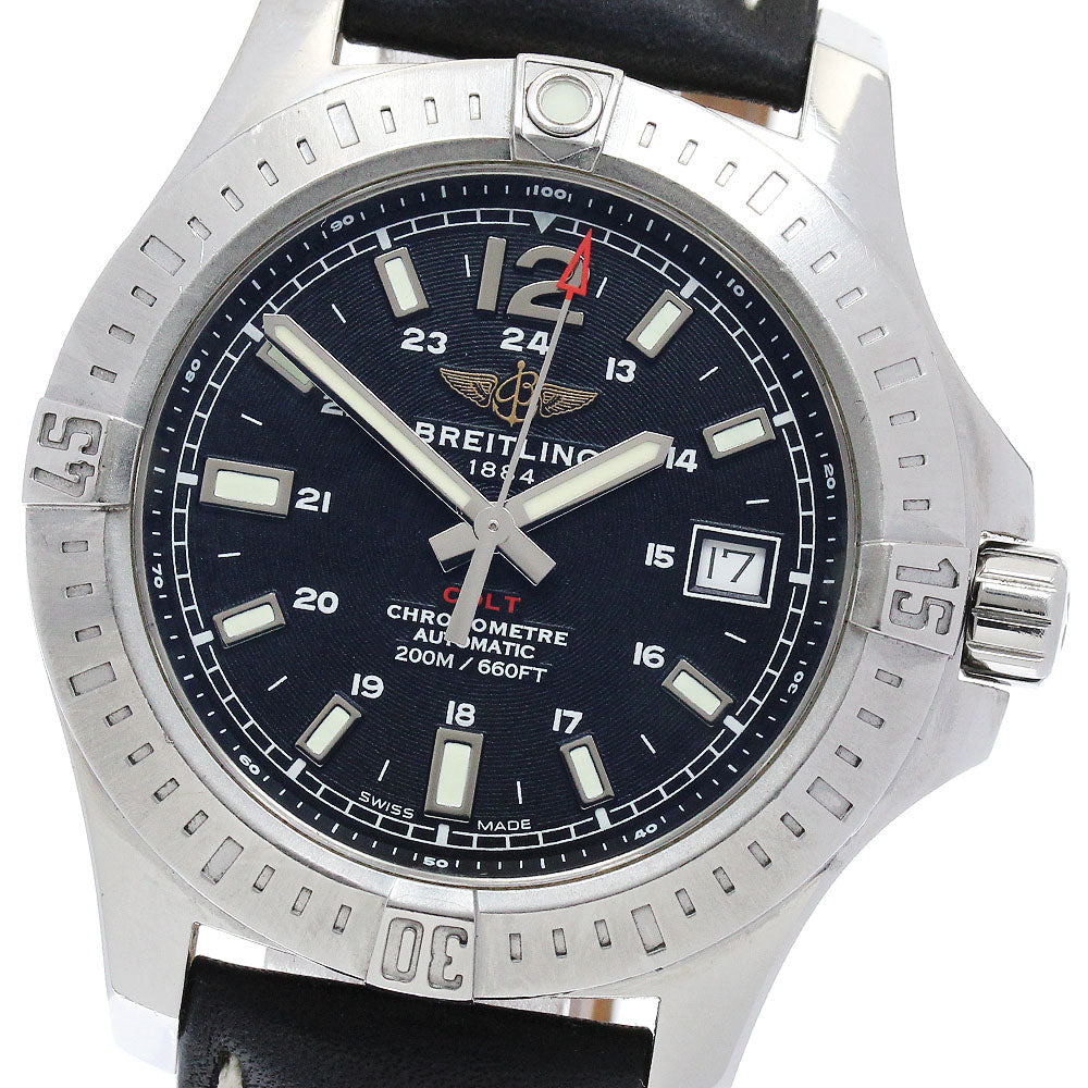 BREITLING colt 41 Automatic A17313 Date Black Dial Men's Watch_878609