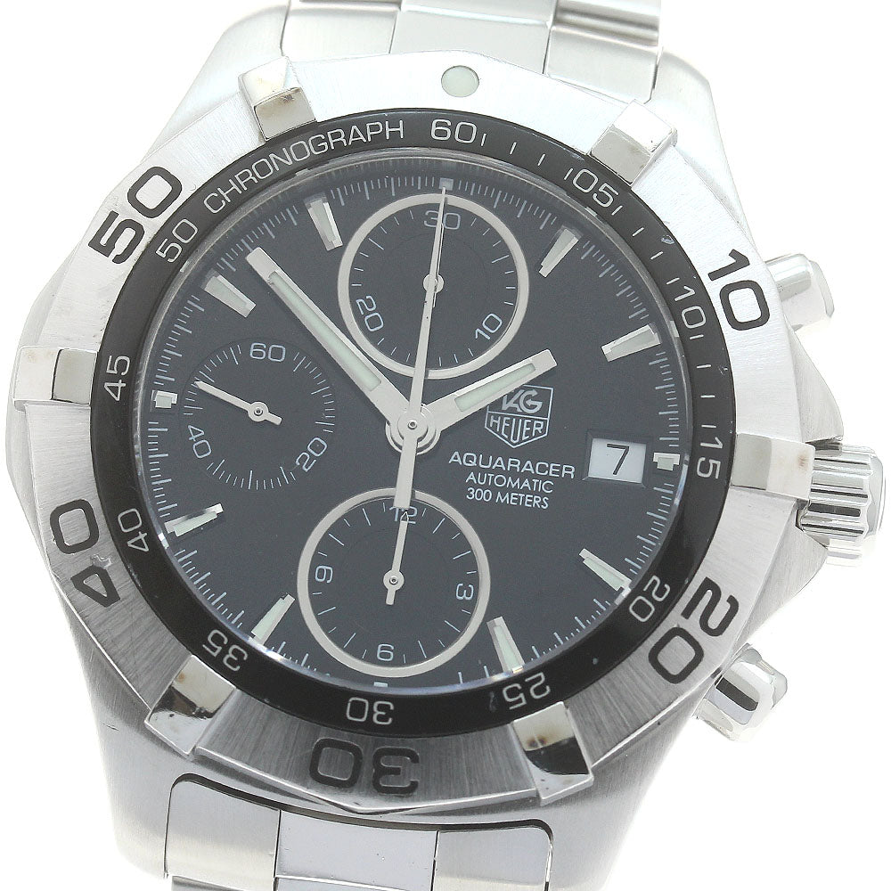 TAG HEUER Aqua racer CAF2110 Chronograph black Dial Automatic Men's Watch_878622