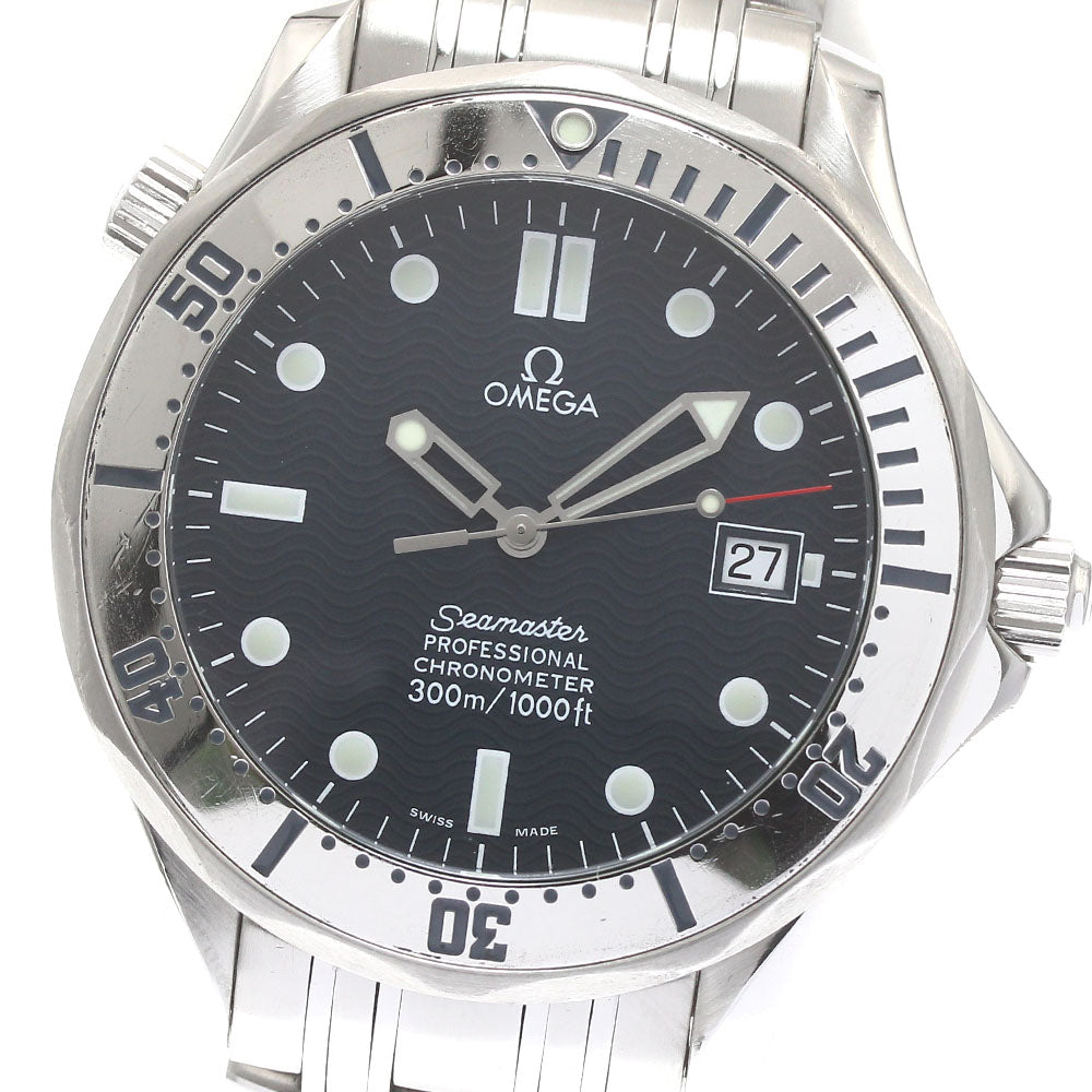 OMEGA Seamaster300 2532.80 Date Navy Dial Automatic Men's Watch_878623