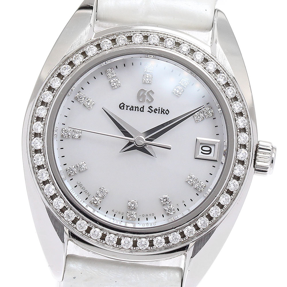 SEIKO Grand Seiko STGF079/4J52-0AD0 Diamond Bezel White shell Dial Quartz Ladies Watch_878625