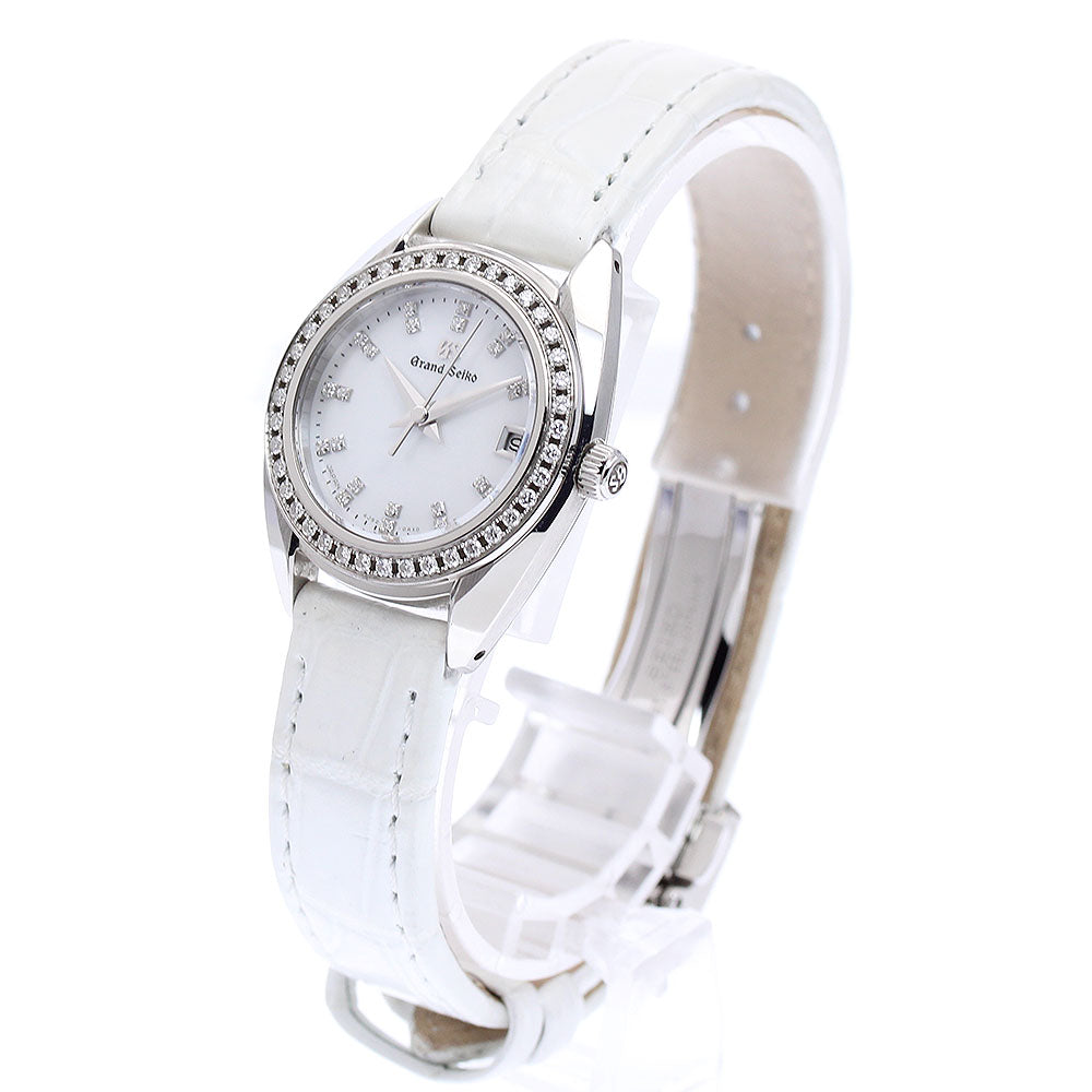 SEIKO Grand Seiko STGF079/4J52-0AD0 Diamond Bezel White shell Dial Quartz Ladies Watch_878625