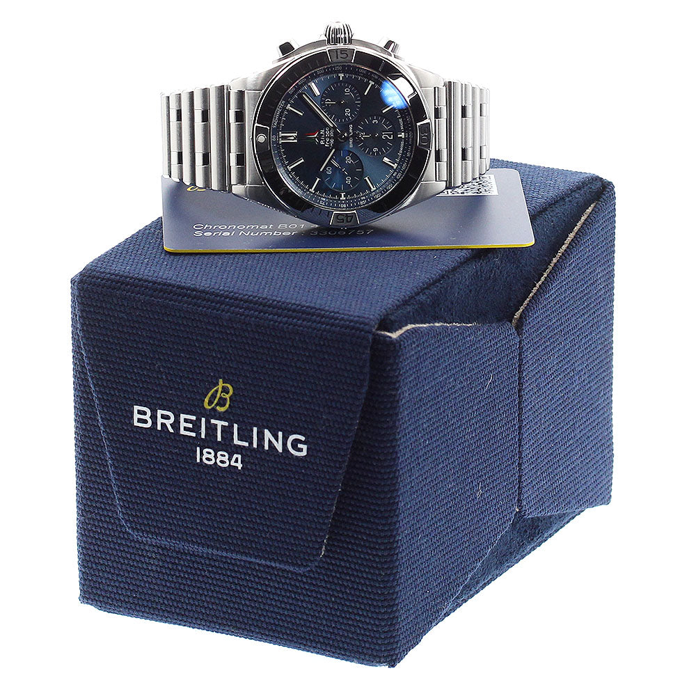 BREITLING Chronomat B01 42 AB0134 Japan edition Navy Dial Automatic Men's_878626