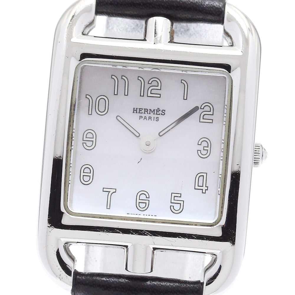HERMES Cape Cod CC1.210 White shell Dial Quartz Ladies Watch_878649