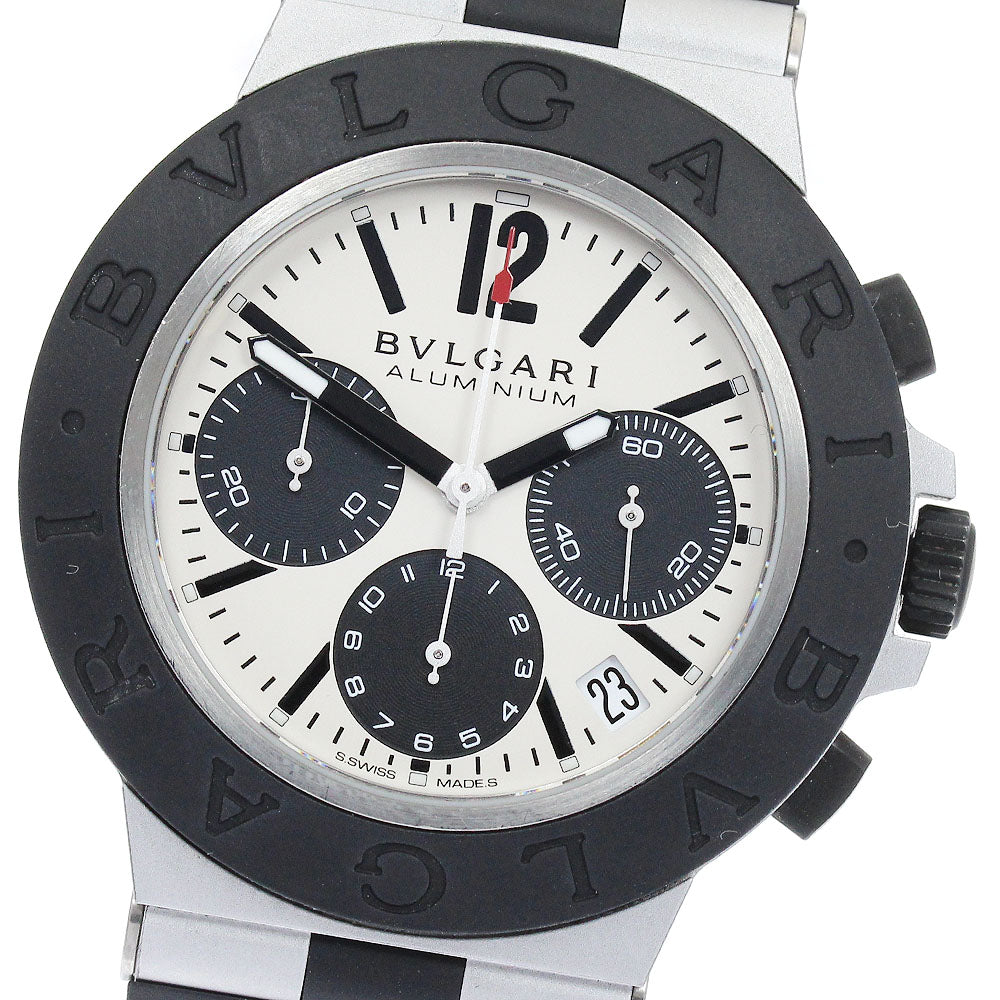 BVLGARI aluminum BB40ATCH Date Chronograph Automatic Men's Watch_878659