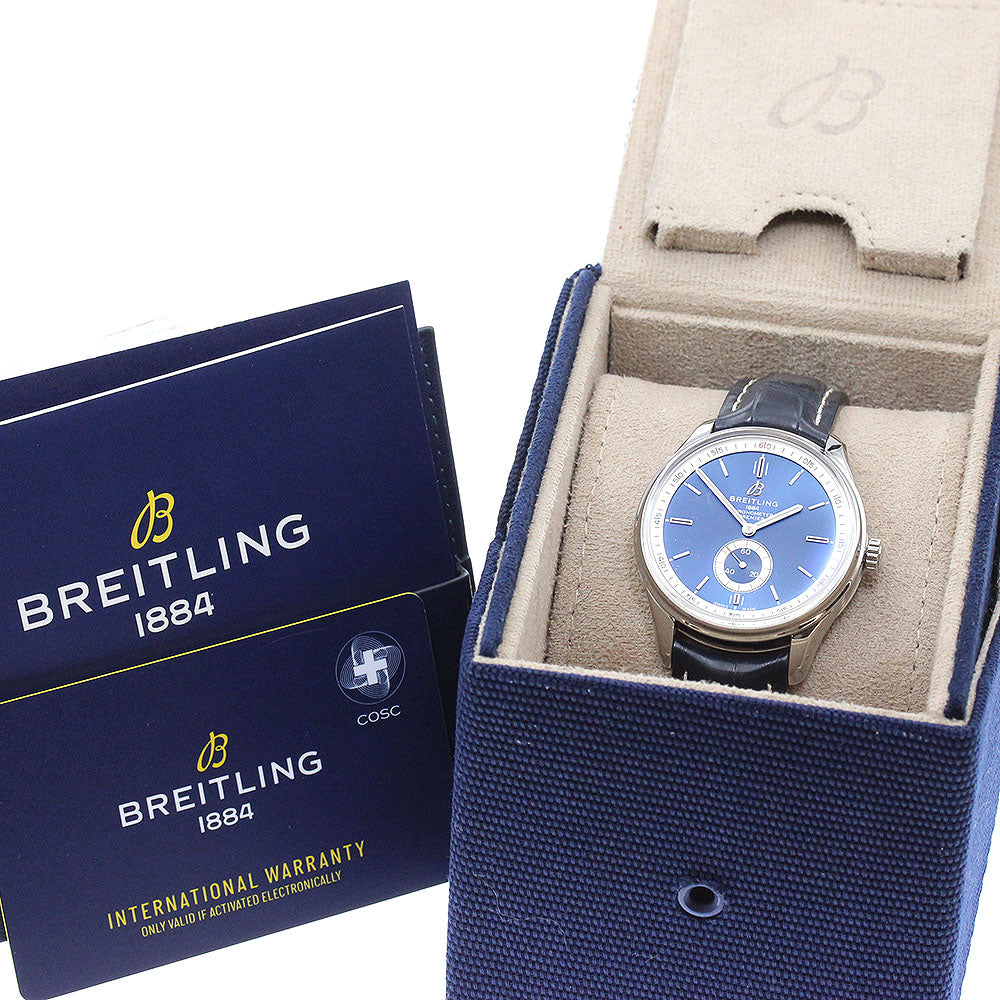 BREITLING Premier Automatic 40 A37340 Small seconds Navy Dial Automatic Men's Watch_878679
