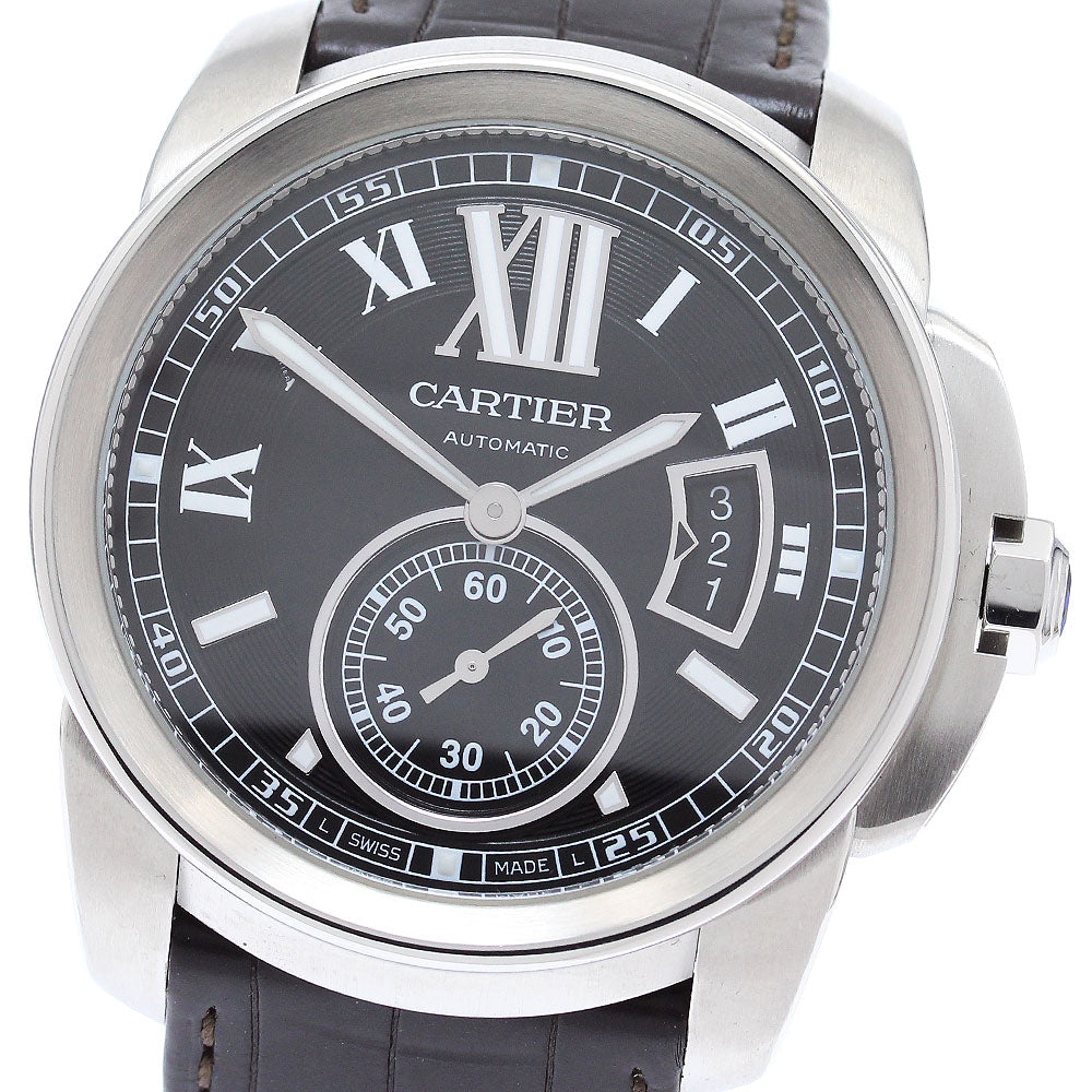 CARTIER Calibur de Cartier W7100041 Date black Dial Automatic Men's Watch_878682