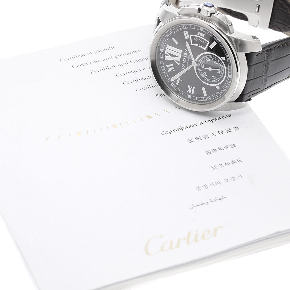 CARTIER Calibur de Cartier W7100041 Date black Dial Automatic Men's Watch_878682