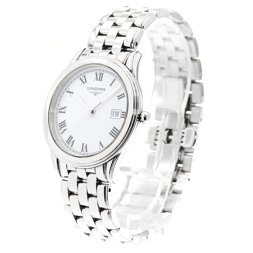 LONGINES Flagship L4.716.4 Date White Dial Quartz Men's Watch_878695