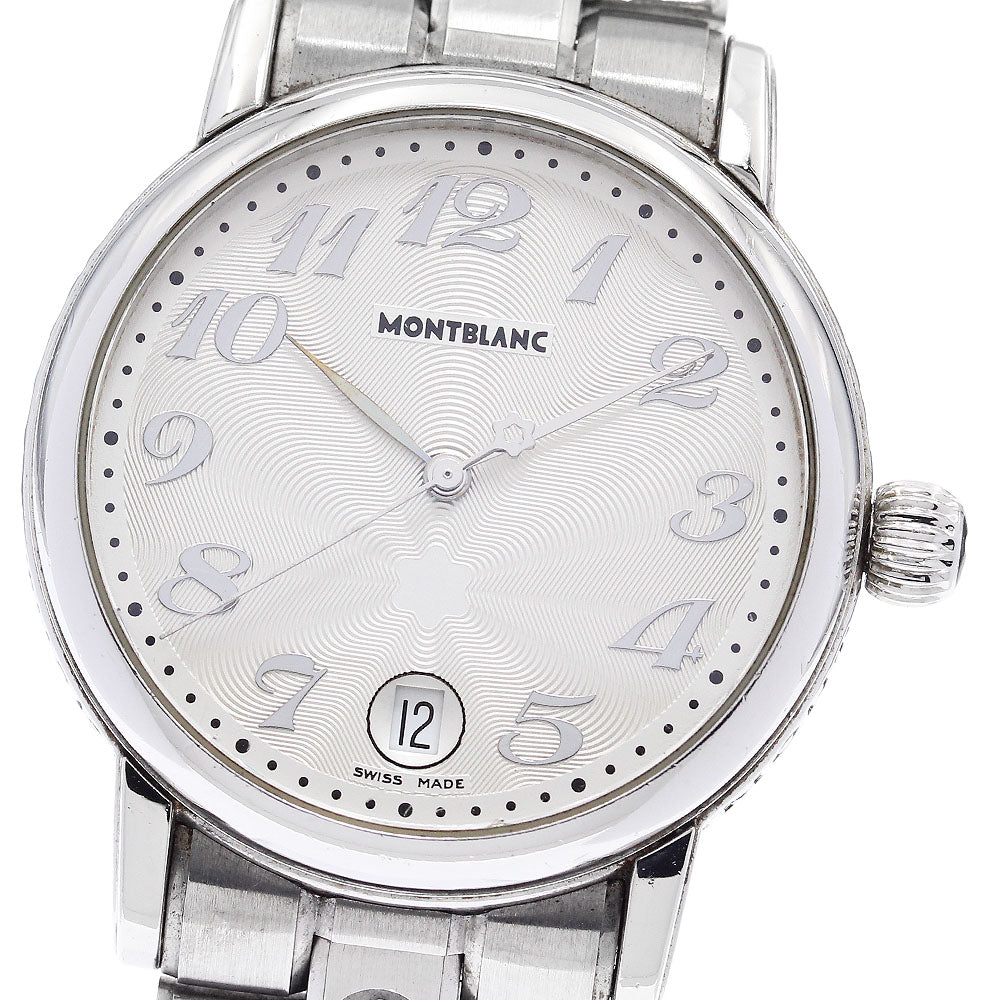 MONTBLANC Meisterstic 7042 Date Silver Dial Quartz Men's Watch_878699