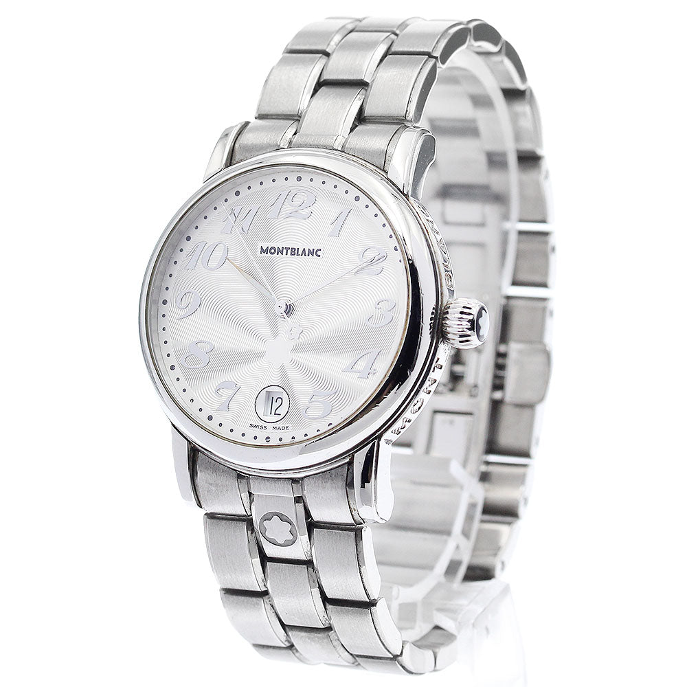 MONTBLANC Meisterstic 7042 Date Silver Dial Quartz Men's Watch_878699