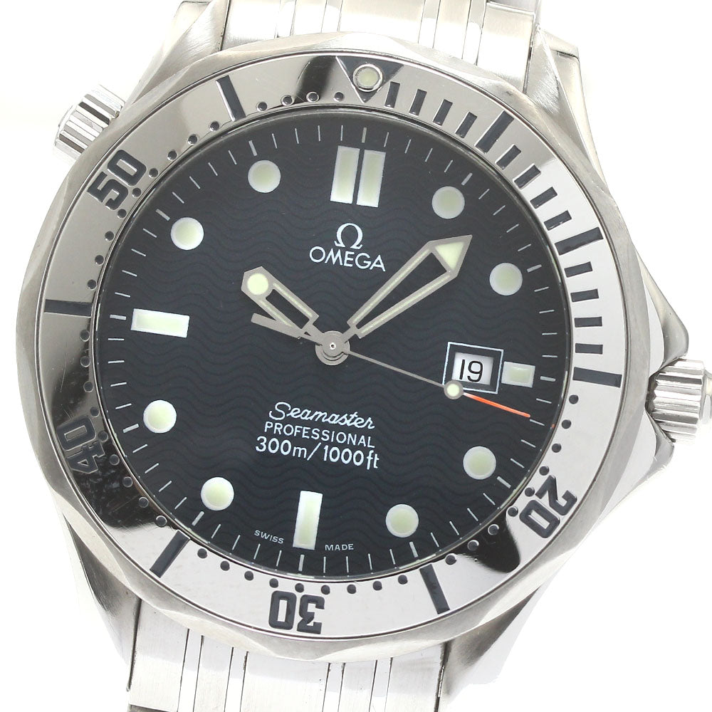 OMEGA Seamaster300 Professional 2542.80 Date Navy Dial Quartz Men's Watch_878727